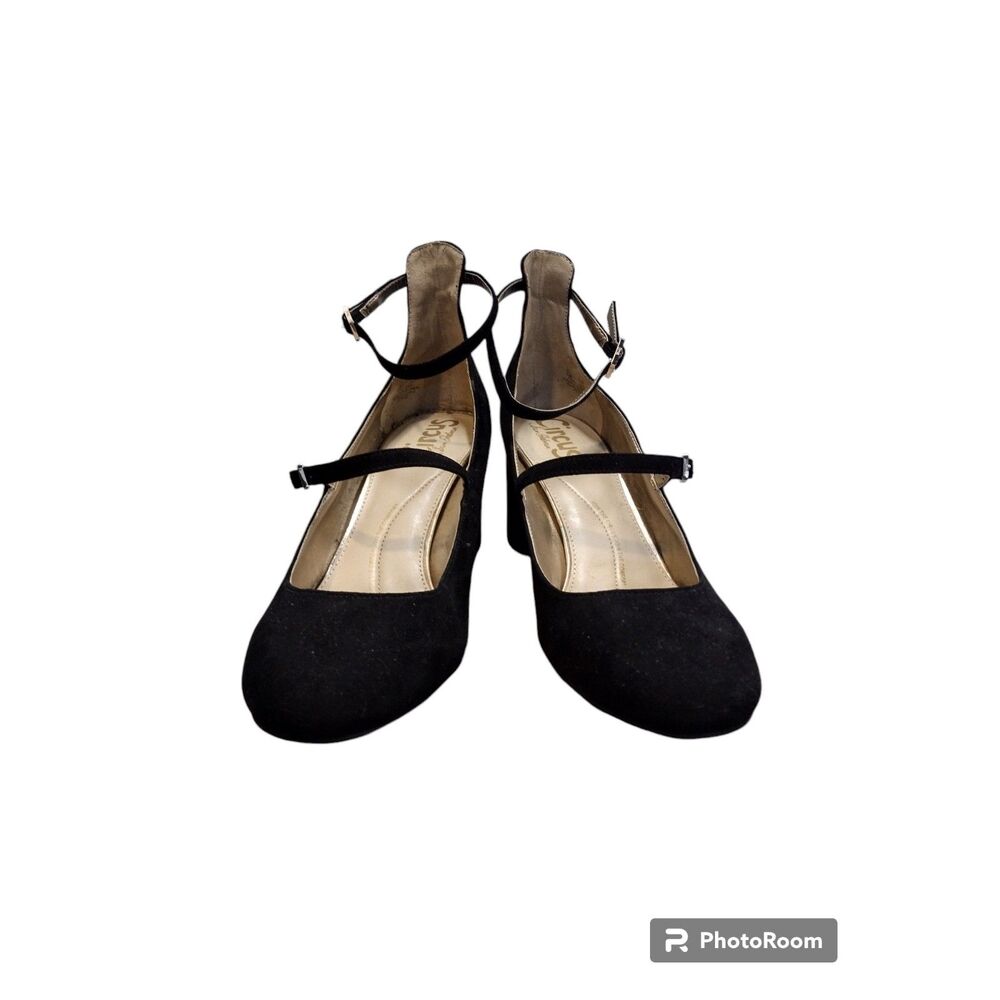 Circus by Sam Edelman Black Mary Jane Ankle Strap Heels